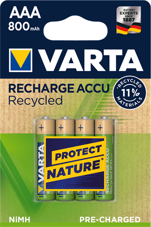 Recharge Accu Recycled AAA 800 mAh